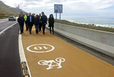 Instituciones gallegas visitando obras de Pontevedra