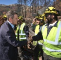 Visita a la zona cero del incendio de Yeste en Albacete