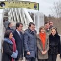 Tejerina visita el parque fluvial de la Aldehuela (Salamanca) tras las obras de acondicionamiento