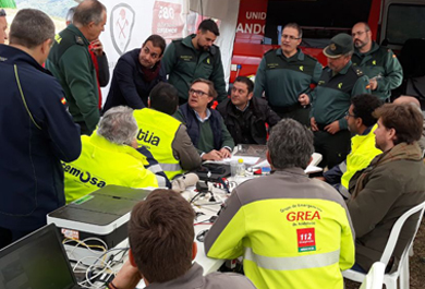 Trabajadores de GREA realizan las labores de salvamento 