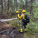 Profesionales de las BRIF han colaborado en Canadá en las labores de extinción de los incendios forestales